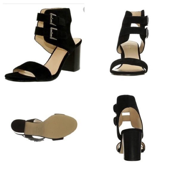 Nine West Shoes - BNWOT NINE WEST GALICENO BLACK SUEDE SANDALS